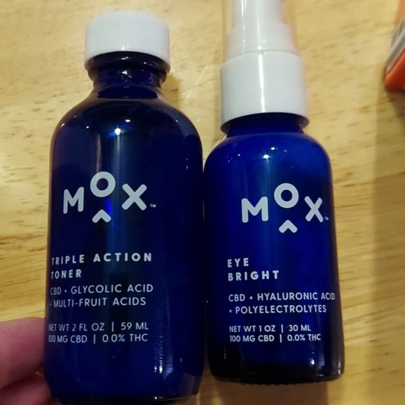 MOX Skincare Triple Action Toner and Eye Bright Cream - Picture 1 of 5